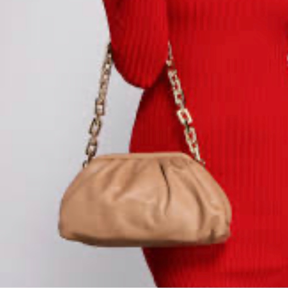 Faux leather crossbody bag